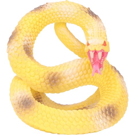 Grande figurine de serpent en plastique, réplique réaliste, pour décoration d'Halloween (1/5)