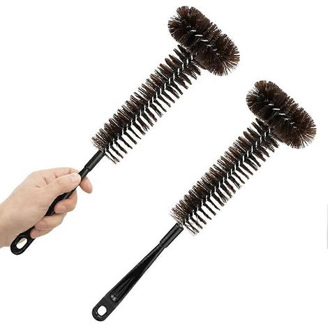 Lot de 2 brosses de nettoyage pour broyeur d'évier, manche extra long de 38 cm (15 pouces) pour un nettoyage en profondeur de l'évier et de la canalisation. Élimine les résidus et les odeurs. (1/5)