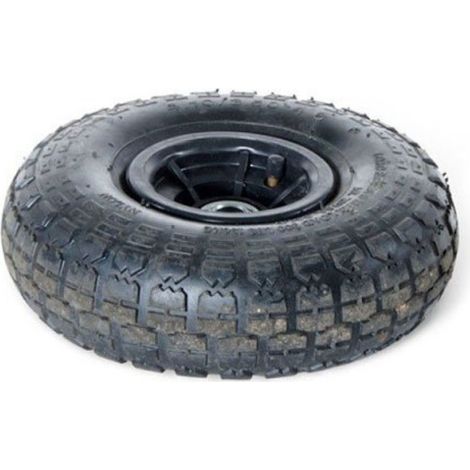 Roue de rechange pneumatique pour chariot basculant 80/4 4 cm Jante en plastique