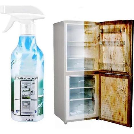 Lot de 2 nettoyants pour réfrigérateur, spray désodorisant nettoyant pour réfrigérateur 500 ml (1/4)