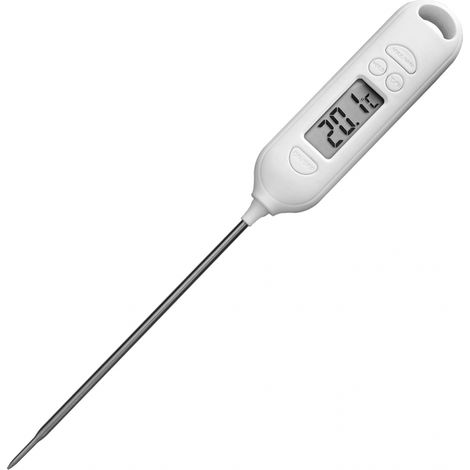 Kochthermometer, digitales Fleischthermometer, hohe 3-Sekunden-Genauigkeit mit LCD-Bildschirm, °F/°C-Taste für Lebensmittel, Fleisch, Öl, Milch. (1/5)