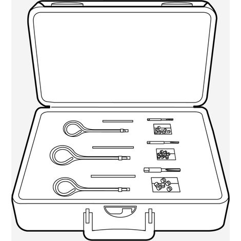 Service-Koffer Gewindereparatur-Kit M4-M6 Wärmetauscher WTC - 90012161 von Weishaupt