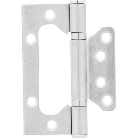 Cerniere per porte a farfalla – Cerniere per porte interne color argento, facili da installare con sistema a tenone e mortasa, confezione da 4 – Ferramenta in metallo resistente, adatta per porte di c (1/3)