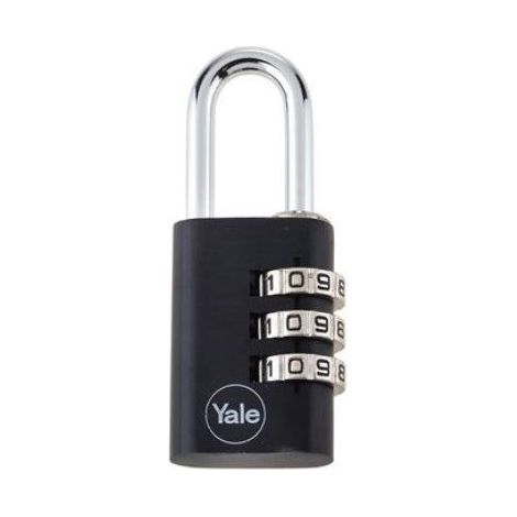 Cadenas noir 28mm, idéal pour les sacs à dos, cartables, trousses,casiers, vestiaires - FICHET (1/2)