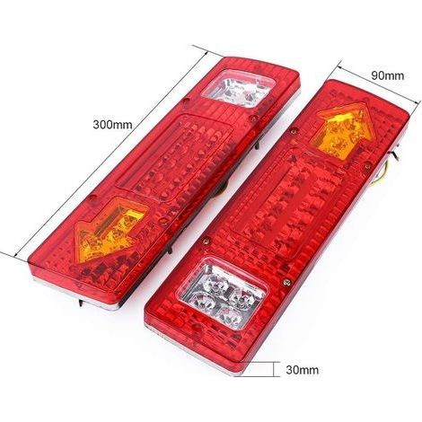 LED-Anhängerbeleuchtungsset, 2er-Set 19-LED-Rückleuchten für PKW, LKW, Anhänger, Transporter – wasserdicht, 12 V (1/4)