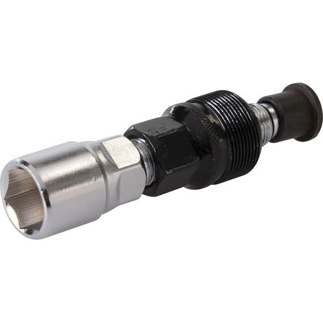 1 - Extracteur de manivelle - Outil de vélo - Pour emmanchement carré et filetage isis - Acier chromé résistant - Usage atelier et domicile - Argenté
