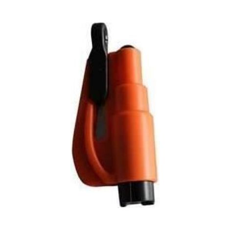 Marteau De Sécurité - 3 En 1 - Pour Voiture - En Caoutchouc - Orange - 1 Pièce (1/4)