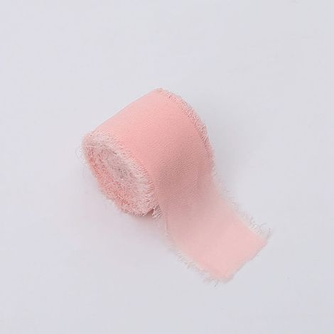 Blumenband – Chiffon – Hellrosa – Rolle 4 cm x 4,5 m (1/4)