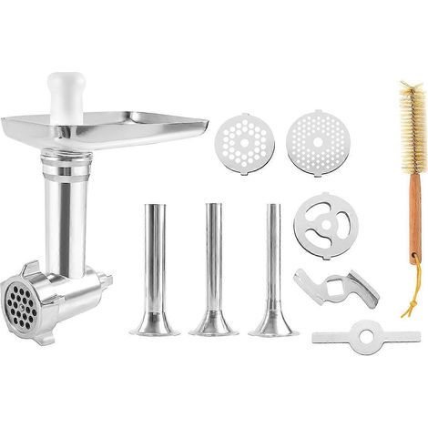 Accessoire hachoir à aliments en métal pour robot pâtissier PHISINIC et KitchenAid (1/4)