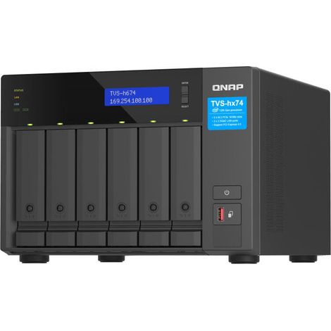 NAS torre QNAP Intel Core i5-12400 32 GB DDR4 PCIe Gen4 RAID 6 bahías 2.5GbE QuTS hero (1/4)