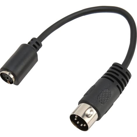 Câble Adaptateur Mini DIN 6 Broches vers DIN 5 Broches Convertisseur Clavier-souris pour Console de Jeu, 5,9 Pouces (1/5)