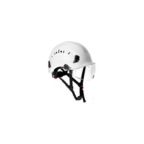 Casque de chantier anti-écrasement ABS – Lunettes incluses – Norme EPI – Confort optimal pour travaux en hauteur et environnements industriels