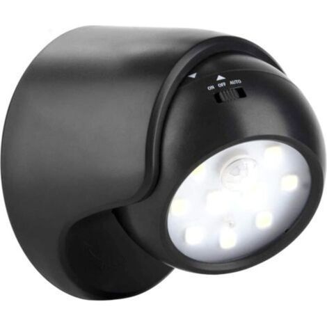 Applique murale extérieure avec détecteur de mouvement Éclairage extérieur à LED de 1000 lumens Éclairage sans fil alimenté par batterie Rotation et inclinaison à 360 degrés (1/5)