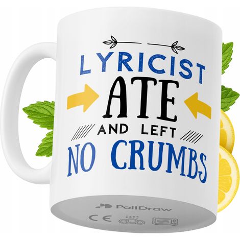 Tazza per un paroliere Divertente Tazza da caffè/tè con testo divertente e umoristico Grafica Tazza per compleanni Onomastici Festività Tazza premium per occasioni speciali per casa ufficio lavoro Caf