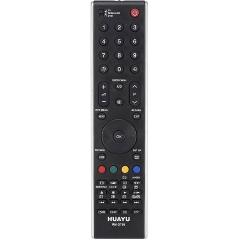Télécommande Remplacement - Pour TV Toshiba - Modèle RM-D759 CT-90327 - Fonctionnelle et Compatibile - 1 Pièce (1/3)