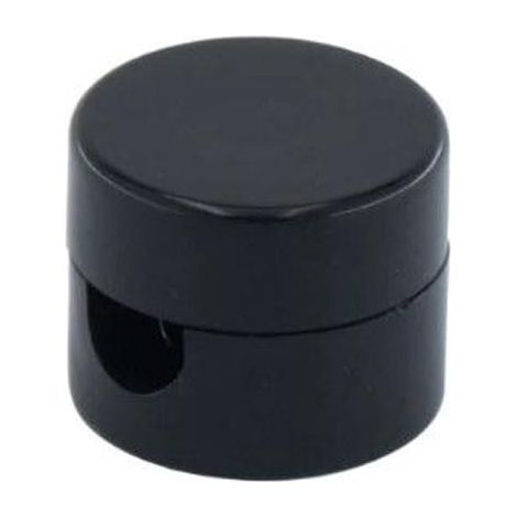 Serre-câble noir 19 x 18 mm Idéal pour organiser les câbles dans les espaces restreints et maintenir l'ordre dans les installations électriques. (1/5)