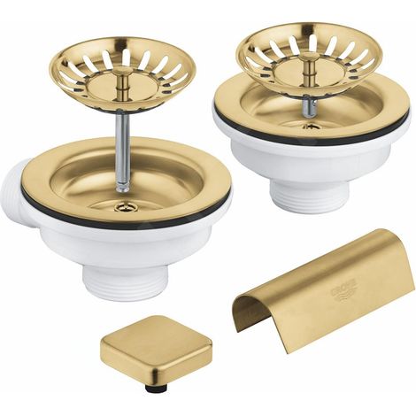 Garniture de vidage GROHE, avec excentrique, pour éviers de