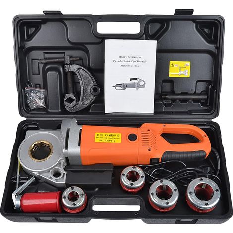 Electric Pipe Threader, 2300W Pipe Threading Machine, Heavy Duty Hand Electric Drive Kit, Portable Pipe Threader, Portable Pipe Threader (1/5)