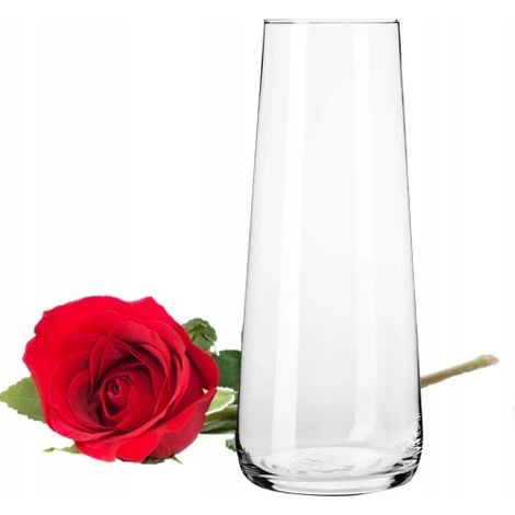 KROSNO Glasvase 24 cm HOHE KOMPOSITIONEN LATERNE KERZENSTÄNDER TRANSPARENT (1/5)