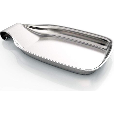 Spoon Rest - Stainless Steel - 21 x 10.8 cm - For Stove Top Utensil Organization - 1 Piece
