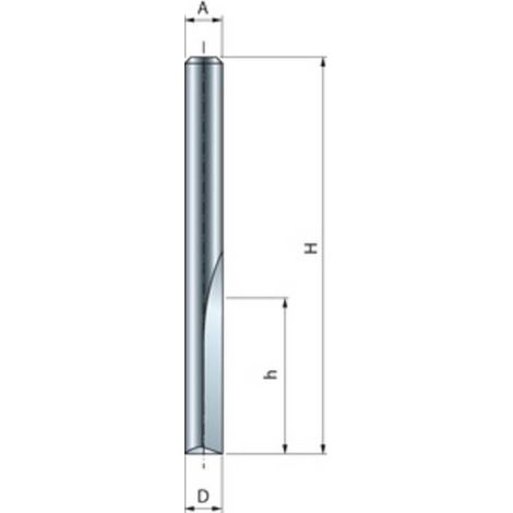 FRESA WIDIA TAGLIENTI DIRITTI 04-10106 D  4X15,8X44,5 MM