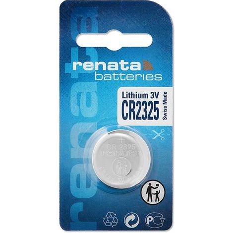 Renata / Swatch Group - Pile bouton lithium blister CR2325 RENATA 3V 190mAh (1/4)