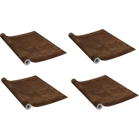 4x Türfolie Selbstklebend Holzoptik 210x90cm PVC Klebefolie Möbelfolie vidaXL