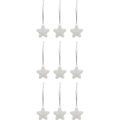 Sdn plf stelle x9 bianco 4cm - Feeric lights & christmas