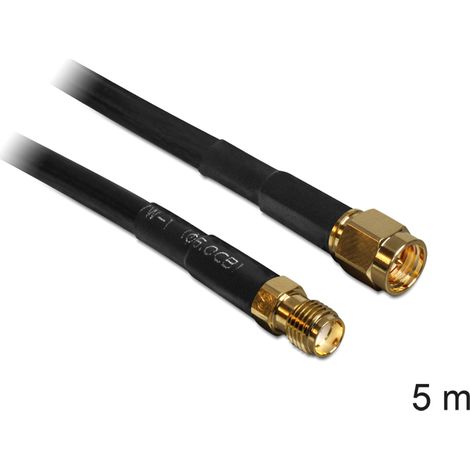 Cable de antena de macho SMA  hembra SMA CFD/RF200 5 m de baja pÃ©rdida