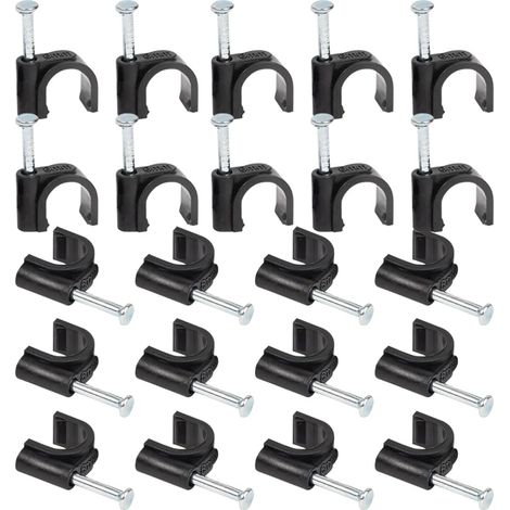 100 colliers serrage 8 mm tuyau d irrigation goutte goutte clips montage tuyau clips d ancrage tuyau crochets J très résistants d (1/5)