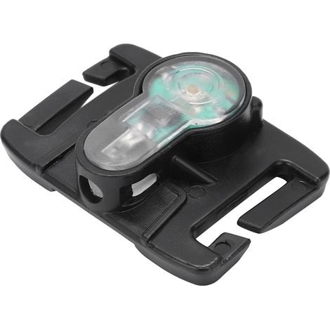 Mini-Überlebenslampe für den Außenbereich, IPX8 wasserdicht, mit Gürtelhalterung für Weste und Tasche, schwarzer Sockel, orangefarbenes Licht (1/5)