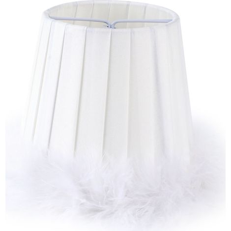 Paralume in piuma – elegante vintage – leggero – LED – illuminazione soffusa – romantico – camera da letto / cameretta dei bambini / matrimonio / compleanno / sala ricevimenti