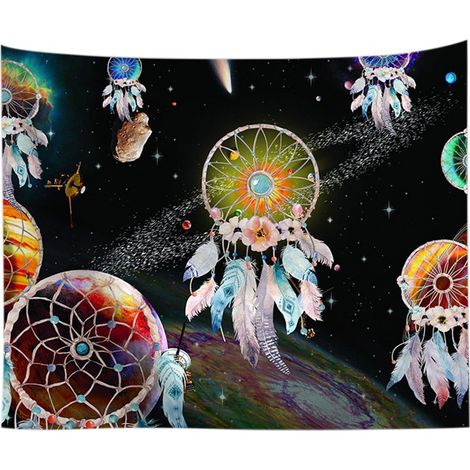 Tapestry - Polyester - 150 X 200 Cm - Décoration Murale Chambre Dortoir Yoga Plage - 1 Pièce (1/3)