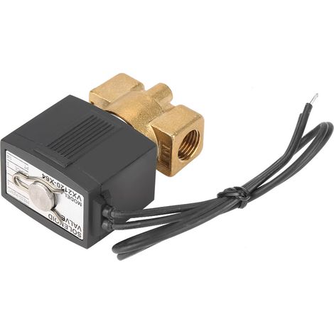 Électrovanne G1/4" 2 voies à action directe normalement fermée, 0-1,0 MPa, 110 V (1/5)