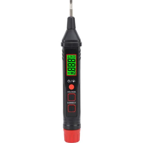 Lápiz comprobador de voltaje con pantalla digital LCD, 12-1000V NCV, detector de voltaje, lápiz de prueba de circuitos para reparación (1/5)
