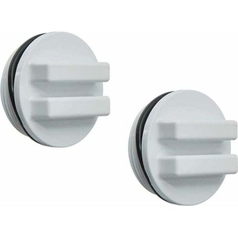 2 Pièces 1. 5 Filetée Retour Ligne Hivernage Plug Filtre Bouchon de Vidange pour Hiver Piscines Pendant Hiver Et pour Piscine Spa Filtre Bouchon de Vidange，