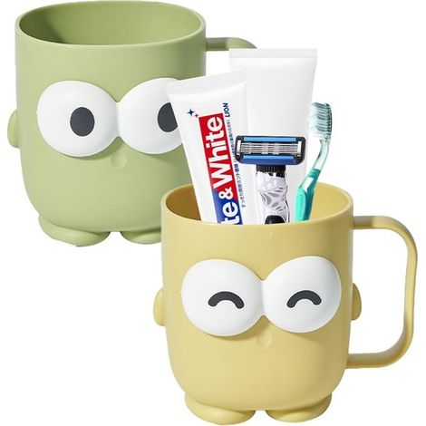 Bicchiere per il lavaggio, bicchiere per spazzolino da denti, porta spazzolino, bicchiere per spazzolino da denti con design a cartoni animati per bambini, bicchiere per collutorio per bambini con man (1/5)