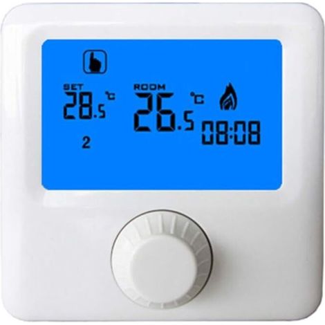 Programmierbarer digitaler Thermostat für Gasheizkessel mit Wochenprogrammierung und LCD-Bildschirm