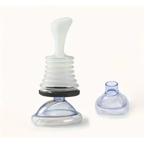 AMXCNOY Dispositif de secours anti-étouffement avec aspiration des voies respiratoires, kit de premiers soins professionnel portable avec sac de rangement APERQ (1/4)