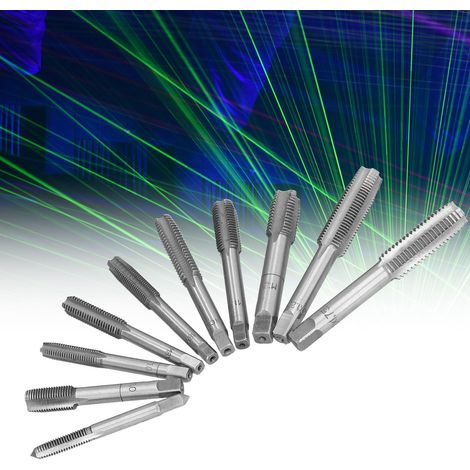 Set mit 10 Handgewindebohrern, Gewindeschneidbohrern, Handgewindeschneidwerkzeugen (1/5)