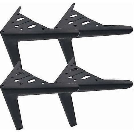 Pieds de meubles triangulaires modernes en métal forgé de 12 cm, compatibles avec les canapés, les armoires, les placards et les meubles rembourrés, lot de 4. (1/5)