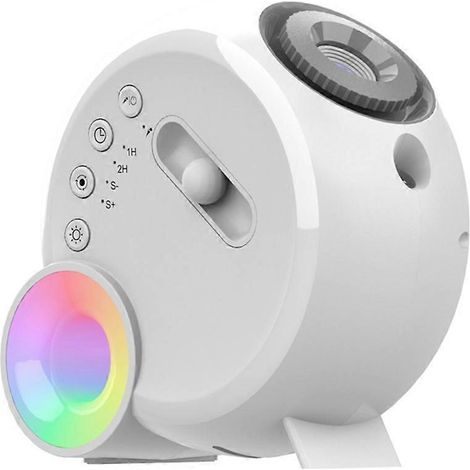 Projecteur d'étoiles galactiques avec veilleuse RGB et haut-parleur Bluetooth, lampe lune LED USB, 13 diapositives pour chambre, salle de jeux, enfants (1/5)