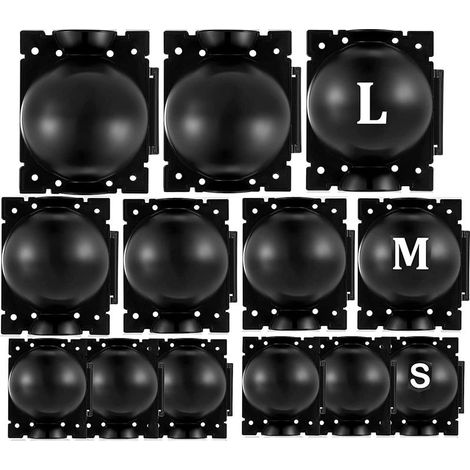15 Pièces Boîte d'Enracinement de Plante Balle de Propagation, Boîte de Greffage Boîte Boule de Propagation Haute Pression Dispositif D'enracinement des Plantes (L+M+S, Noir) (1/5)
