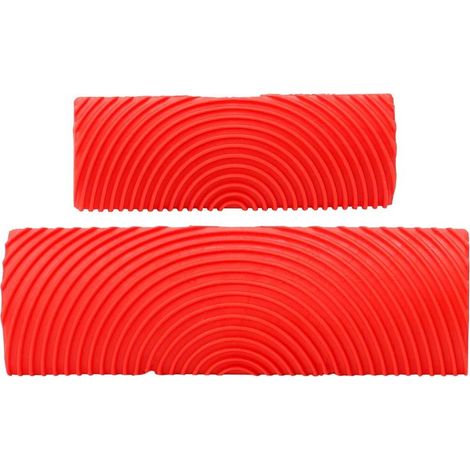 2pcs / Set Cylindre en Caoutchouc en Bois Effet De Grains Brosse Peinture Outils DIY pour Mur Peinture Décoration Facile Utiliser (1/5)