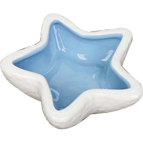 Gamelle en céramique pour hamster, en forme d'étoile de mer, idéale pour les petits animaux.