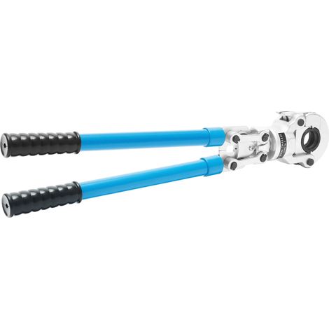 Pinces à sertir, Poignée ergonomique, Acier haute résistance, Bleu clair (1/2)