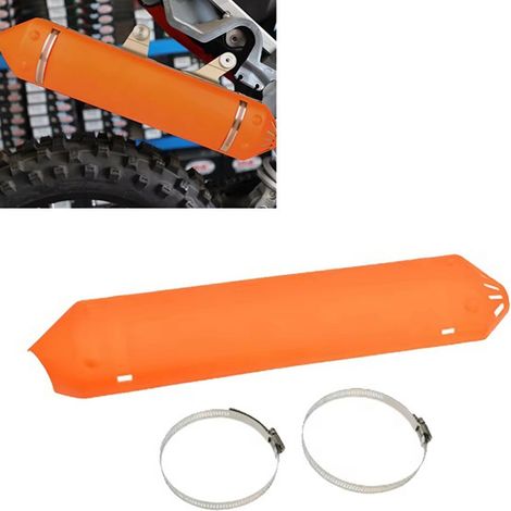 1 set. Color: Orange. Material: ABS. Motorcycle exhaust tail section protective cover. Exhaust cover suitable for... (1/4)