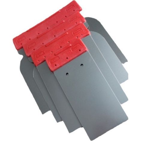 Spatule de peintre en acier inoxydable - Lot de 4 spatules de surface pour travaux de précision - Spatule pour carrosserie - Fabriquée en Allemagne (1/4)