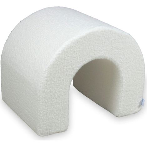 Túnel de espuma para parque infantil, color blanco bouclé. (1/5)
