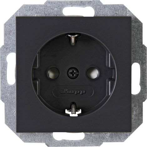 Kopp 1 pièce Insert Prise de courant ATHENIS anthracite 940015083 (1/2)